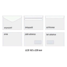 Boríték LC5 162x229 mm öntapadó jobb ablakos 35x90 mm boríték