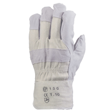  BŐRKESZTYŰ, SZÜRKE MARHAHASÍTÉK/FEHÉR VÁSZON KÉZHÁT_10