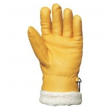  BŐRKESZTYŰ, TÉLI,ISLANDE,SÁRGA SZÍNMARHA/SZŐRMEBÉLÉS 32CM (11) védőkesztyű