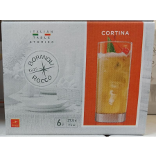 Bormioli Rocco Bormioli Cortina üdítős pohár, 27,5cl, átlátszó üveg, 6db ajándéktárgy