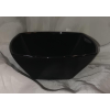 Bormioli Rocco Eclissi Nero, fekete üveg salátás tálka, szögletes, 136x136 mm, 46 cl