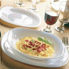 Bormioli Rocco PARMA étkészlet, 18 részes, fehér, szögletes, 202018 tányér és evőeszköz