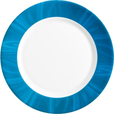 Bormioli Rocco Sekély tányér, Bormioli Rocco Careware 25,5 cm, kék tányér és evőeszköz