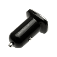 Borofone Autós töltő dupla USB 2.1A, fekete (Bz12) autós kellék