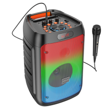 Borofone BP10 Hordozható Party bluetooth hangszóró - Fekete hordozható hangszóró