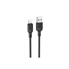 Borofone BX113 LENNY LIGHTNING KÁBEL 2.4A 3 MÉTER FEKETE kábel és adapter