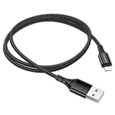Borofone BX54 USB-A apa - Lightning apa 2.0 Adat és töltőkábel - Fekete (1m) kábel és adapter