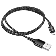 Borofone BX54LightningB Lightning - USB-A kábel 1m fekete kábel és adapter