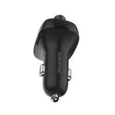Borofone BZ12 dupla USB portos szivargyújtó töltő fekete (1316285) (bor1316285) mobiltelefon kellék