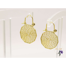  Boróka antiallergén csipkemintázatú kerekfülbevaló-14K fülbevaló