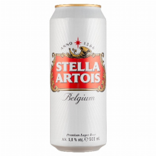Borsodi Sörgyár Kft. Stella Artois minőségi világos sör 5% 0,5 l sör