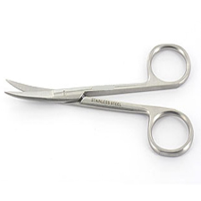  Bőrvágó olló hajlított(írisz) gyógyászati segédeszköz