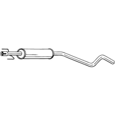 Bosal középső hangtompító BOSAL 286-475 autóalkatrész