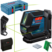 Bosch 0601063W02 GLL 2-15 G zöld Vonallézer + LB 10 + Fali tartó mérőműszer