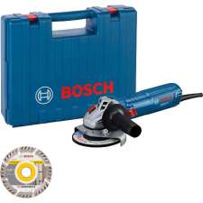 Bosch 06013A6102 GWS 12-125 Sarokcsiszoló gyémántvágó tárcsával, kofferben sarokcsiszoló