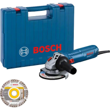 Bosch 06013A6102 GWS 12-125 Sarokcsiszoló gyémántvágó tárcsával, kofferben (06013A6102) sarokcsiszoló
