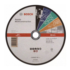 Bosch Darabolótárcsa, egyenes, Rapido Multi Construction 230 mm x 1.9 mm x 22.23 mm (2608602767) csiszolókorong és vágókorong