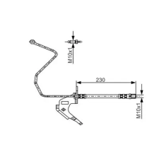 Bosch fékcső 1 987 481 162 autóalkatrész