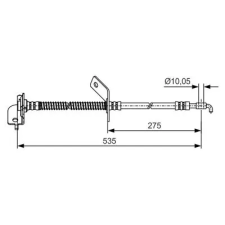 Bosch fékcső 1 987 481 414 autóalkatrész