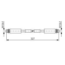 Bosch fékcső BOSCH 1 987 476 856 autóalkatrész