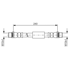 Bosch fékcső BOSCH 1 987 481 666 autóalkatrész