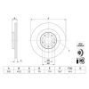 Bosch féktárcsa 0 986 479 J43