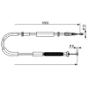 Bosch huzal, rögzítőfék 1 987 482 588