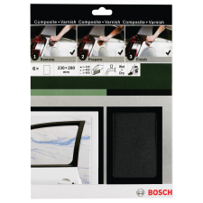 Bosch KÉZI CSISZOLÓLAPKÉSZLETEK 230X280MM RAGASZTOTT LEMEZHEZ+LAKKHOZ P240/400/600 csiszolókorong és vágókorong