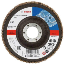 Bosch P120 125xM14 Alox legyezőtárcsa hajlított, üvegszövet alátéttányér X431 barkácsgép tartozék