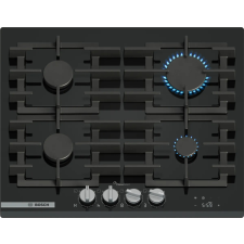 Bosch PRP6A6H40 Serie|8 Beépíthető gázfőzőlap Fekete | 60 cm főzőlap