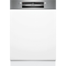 Bosch SMI4HTS00E Serie 4, Félig beépíthető mosogatógép, 60 cm, Szálcsiszolt acél mosogatógép