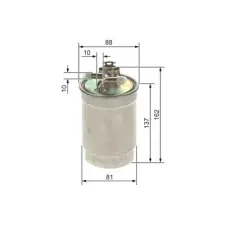 Bosch Üzemanyagszűrő 0 450 906 429 autóalkatrész
