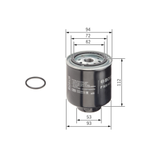 Bosch Üzemanyagszűrő BOSCH F 026 402 223 üzemanyagszűrő