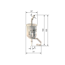 Bosch Üzemanyagszűrő BOSCH F 026 403 026 üzemanyagszűrő