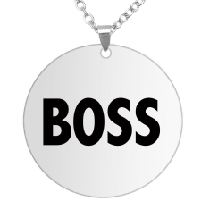 Boss medál lánccal, választható több formában és színben medál