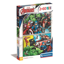Bosszúállók Against the Threat 2x60 db-os puzzle Clementoni puzzle, kirakós