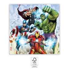 Bosszúállók Avengers Infinity Stones, Bosszúállók szalvéta 20 db-os, 33x33 cm FSC party kellék