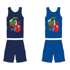  Bosszúállók pamut nyári együttes - trikó-rövidnadrág szett - középkék - 116 gyerek ruha szett