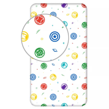 Bosszúállók Symbols gumis lepedő 90x200 cm lakástextília