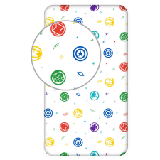 Bosszúállók Symbols gumis lepedő 90x200 cm babaágynemű, babapléd