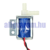 Bote Valves Co. Mágnesszelep alapesetben nyitott 12V mini szolenoid olajszelep, vízszelep, légszelep Csatlakozások: 5,5 mm Feszültségre záró szelep
