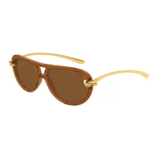 Bottega Veneta BV1418S 004 BROWN BROWN napszemüveg