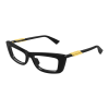 Bottega Veneta BV1449O 001 BLACK DEMO LENS szemüveg
