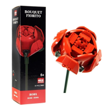Bouquet virág építőkocka - Rózsa barkácsolás, építés