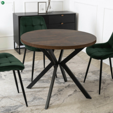  Bővíthető Étkezőasztal Rusztikus Tölgy/Fekete Színben. LUGO 90-190 cm bútor