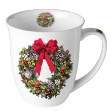 Bow On Wreath porcelánbögre 0,4L konyhai eszköz