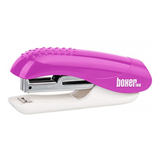 BOXER Tűzőgép BOXER 100 asztali 10 lap No.10 magenta tűzőgép