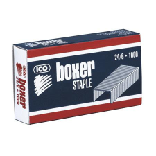 BOXER Tűzőkapocs, 24/6, horganyzott, BOXER gemkapocs, tűzőkapocs