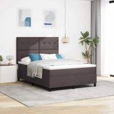  Boxrugós ágy matracmal Sötét Barna 140 x 190 cm szövet ágy és ágykellék
