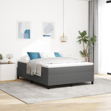  Boxspring Ágy Matrac világosszürkében, 140 x 200 cm, bordázott anyag. ágy és ágykellék